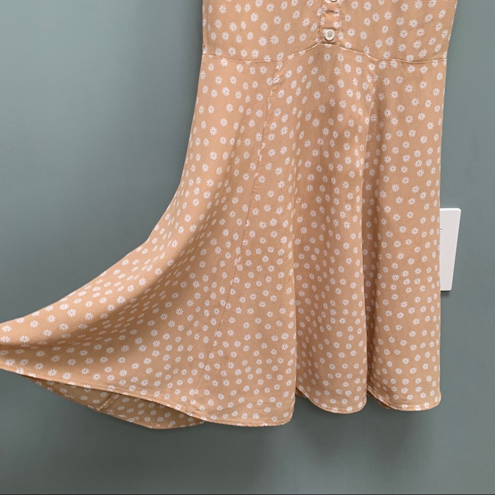 Reformation Bridget Dainty Flower White Collar Mini Dress size 2 - Picture 8 of 9